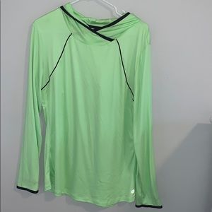 Green SPALDING winter workout shirt